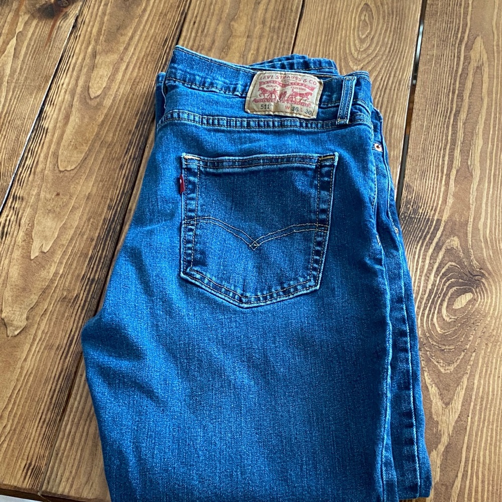 Levi's Men's Classic Straight Jeans in Deep Blue